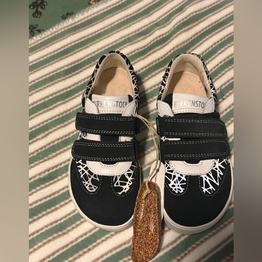 Birkenstock Kids Black and White Sneakers